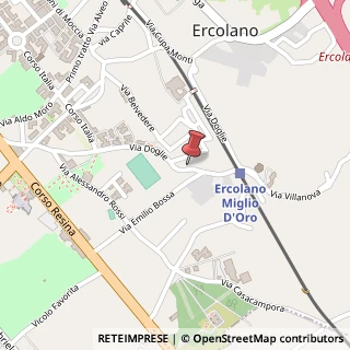 Mappa Via Doglie, 12, 80056 Ercolano, Napoli (Campania)
