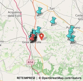 Mappa Strada Comunale Carraro del Votano dei Terzi, 70023 Gioia del Colle BA, Italia (5.5415)