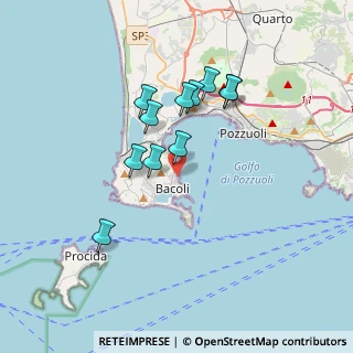 Mappa Via spiaggia, 80070 Bacoli NA, Italia (3.24364)