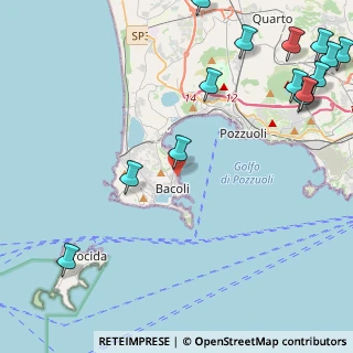 Mappa Via spiaggia, 80070 Bacoli NA, Italia (6.99533)