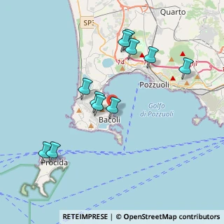 Mappa Via spiaggia, 80070 Bacoli NA, Italia (4.15636)