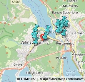 Mappa Via delle Rose, 23864 Malgrate LC, Italia (1.34882)