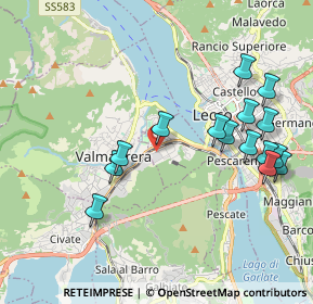 Mappa Via delle Rose, 23864 Malgrate LC, Italia (2.11733)