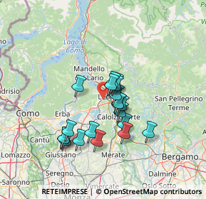 Mappa Via delle Rose, 23864 Malgrate LC, Italia (10.8875)