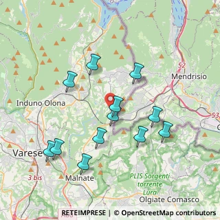 Mappa Strada Provinciale 3 della Elvetia, 21059 Viggiù VA, Italia (3.69167)