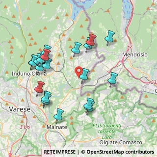 Mappa Strada Provinciale 3 della Elvetia, 21059 Viggiù VA, Italia (4.102)