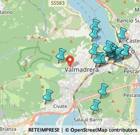 Mappa Via Giovanni Pascoli, 23868 Valmadrera LC, Italia (2.1705)