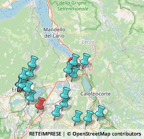 Mappa Via Lecco, 23868 Valmadrera LC, Italia (9.42)