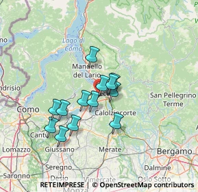 Mappa Via Lecco, 23868 Valmadrera LC, Italia (10.27692)
