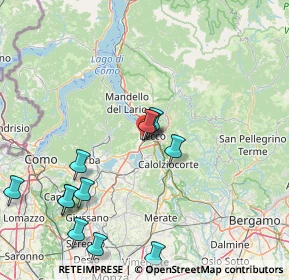Mappa Via Lecco, 23868 Valmadrera LC, Italia (17.68333)