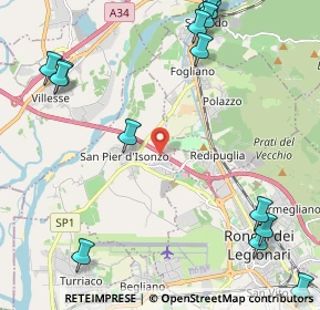 Mappa A4 Torino-Trieste, 34070 San Pier d'Isonzo GO, Italia (3.068)