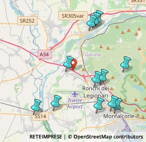 Mappa A4 Torino-Trieste, 34070 San Pier d'Isonzo GO, Italia (4.575)