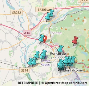 Mappa A4 Torino-Trieste, 34070 San Pier d'Isonzo GO, Italia (4.638)