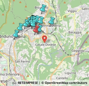Mappa Via del Dovese, 21051 Arcisate VA, Italia (1.848)