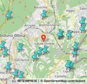 Mappa Via del Dovese, 21051 Arcisate VA, Italia (2.848)