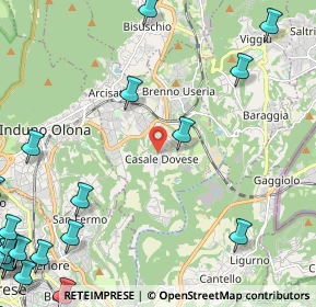 Mappa Via del Dovese, 21051 Arcisate VA, Italia (3.706)