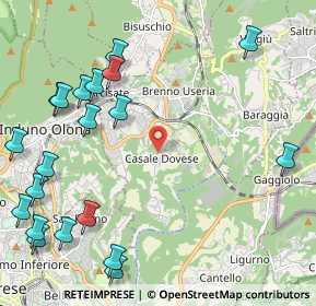 Mappa Via del Dovese, 21051 Arcisate VA, Italia (2.8785)