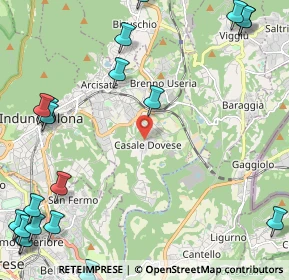 Mappa Via del Dovese, 21051 Arcisate VA, Italia (3.429)