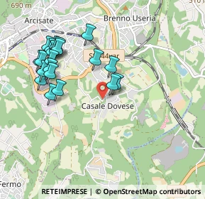 Mappa Via del Dovese, 21051 Arcisate VA, Italia (0.999)