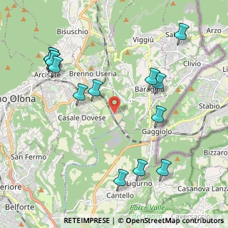 Mappa Via Bevera, 21059 Arcisate VA, Italia (2.41143)