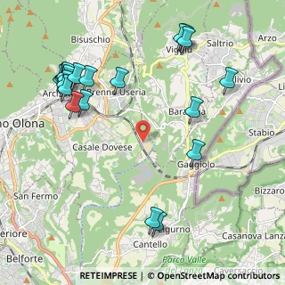 Mappa Via Bevera, 21059 Arcisate VA, Italia (2.549)