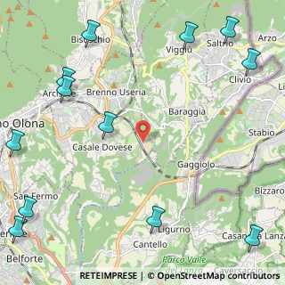 Mappa Via Bevera, 21059 Arcisate VA, Italia (3.42167)