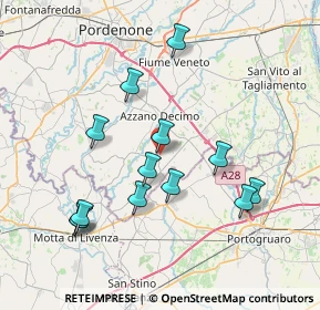 Mappa Via San Giuseppe, 33083 Chions PN, Italia (7.41846)