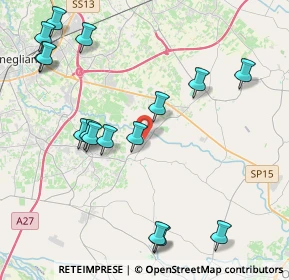 Mappa Via Cesare Battisti, 31028 Vazzola TV, Italia (4.76438)