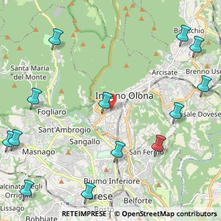 Mappa Via Maroni, 21056 Induno Olona VA, Italia (3.20385)