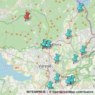 Mappa Via Maroni, 21056 Induno Olona VA, Italia (5.02692)
