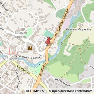 Mappa Via Alcide De Gasperi, 2, 21023 Besozzo, Varese (Lombardia)