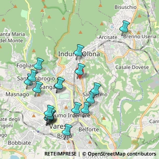Mappa Via Monte Grappa, 21056 Induno Olona VA, Italia (2.291)