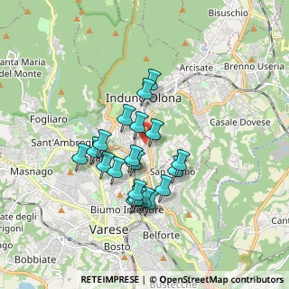 Mappa Via Monte Grappa, 21056 Induno Olona VA, Italia (1.4605)