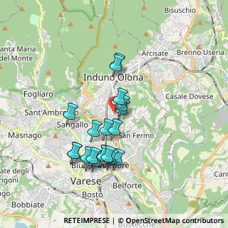 Mappa Via Monte Grappa, 21056 Induno Olona VA, Italia (1.6825)
