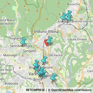 Mappa Via Monte Grappa, 21056 Induno Olona VA, Italia (2.49333)