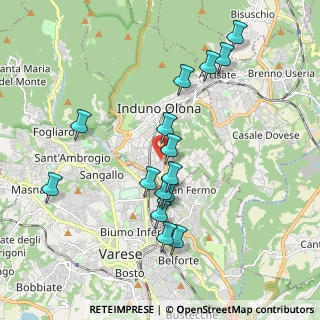 Mappa Via Monte Grappa, 21056 Induno Olona VA, Italia (1.874)