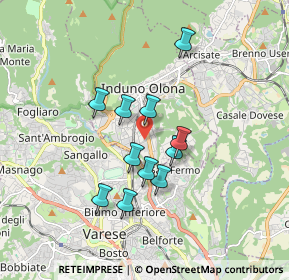 Mappa Via Monte Grappa, 21056 Induno Olona VA, Italia (1.39182)