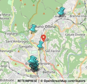 Mappa Via Monte Grappa, 21056 Induno Olona VA, Italia (2.42375)