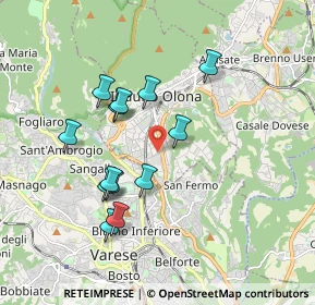 Mappa Via Monte Grappa, 21056 Induno Olona VA, Italia (1.65385)
