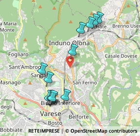 Mappa Via Monte Grappa, 21056 Induno Olona VA, Italia (2.06)