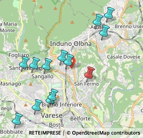 Mappa Via Monte Grappa, 21056 Induno Olona VA, Italia (2.19462)