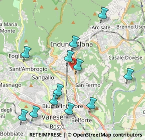 Mappa Via Monte Grappa, 21056 Induno Olona VA, Italia (2.24167)