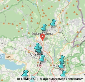 Mappa Via Monte Grappa, 21056 Induno Olona VA, Italia (4.97917)