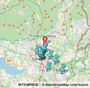 Mappa Via Monte Grappa, 21056 Induno Olona VA, Italia (3.08636)