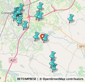 Mappa Via 1° Maggio, 31028 Vazzola TV, Italia (5.1005)