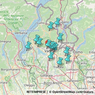 Mappa Via Salvatore Quasimodo, 21100 Varese VA, Italia (9.96286)