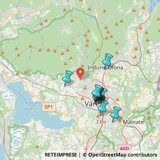 Mappa Via Salvatore Quasimodo, 21100 Varese VA, Italia (3.20455)