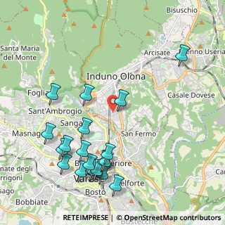 Mappa Via Campo dei Fiori, 21056 Induno Olona VA, Italia (2.4155)
