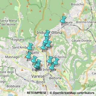 Mappa Via Campo dei Fiori, 21056 Induno Olona VA, Italia (1.62286)