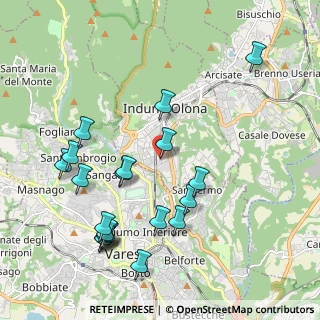 Mappa Via Campo dei Fiori, 21056 Induno Olona VA, Italia (2.2255)